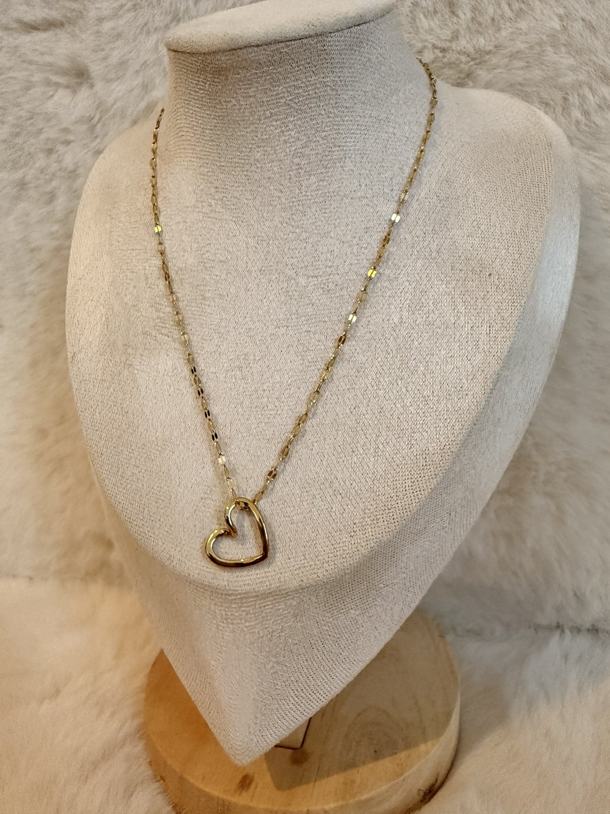 Collier pendentif cœur 