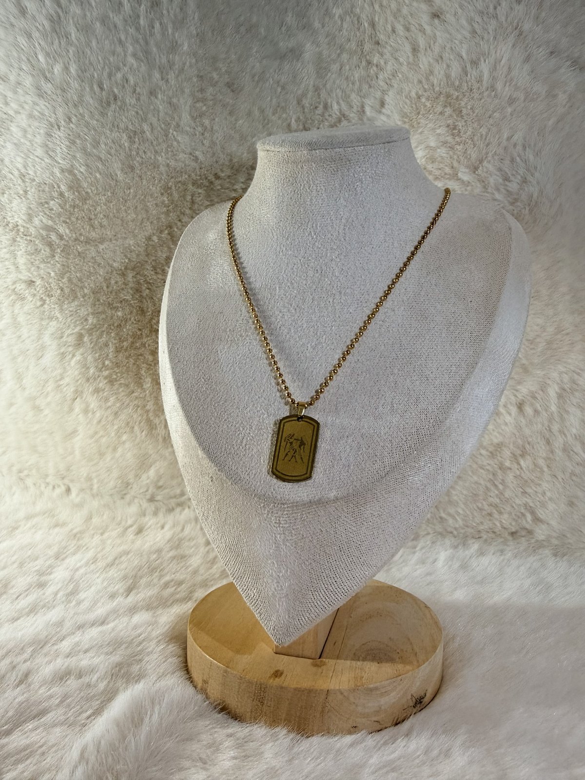 Collier signe Gémeaux 
