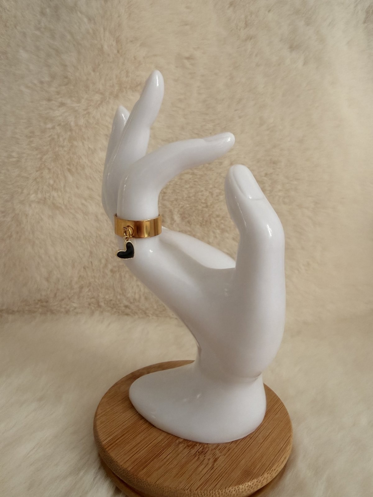 Bague pendentif cœur 